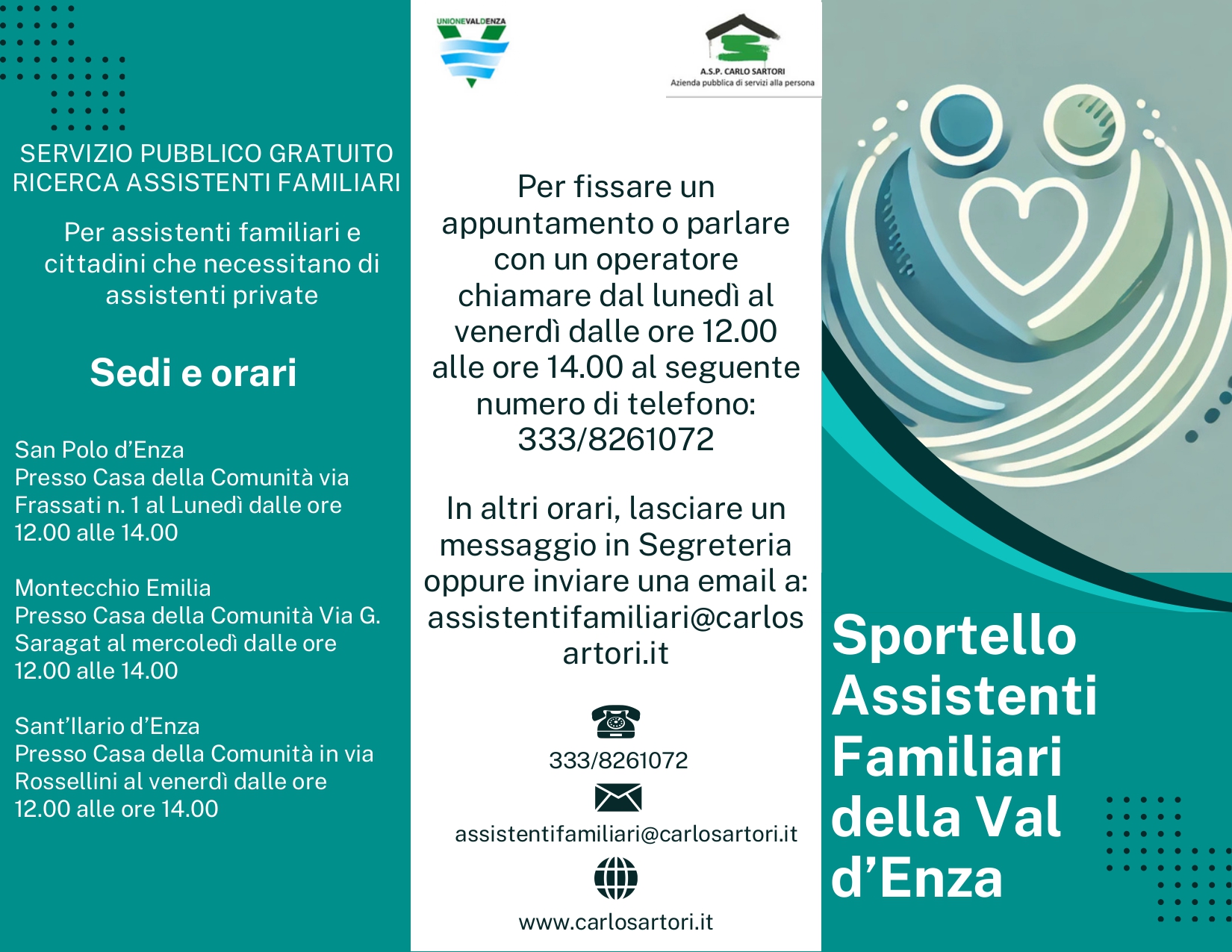 Sportello assistenti familiari brochure 1 di 2