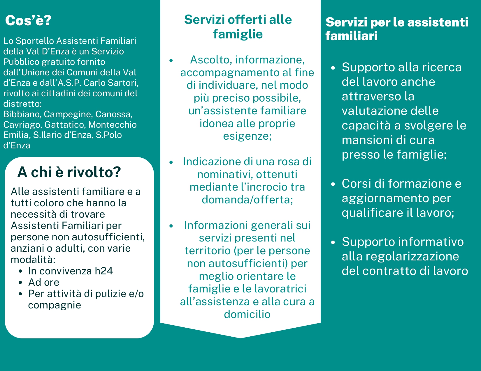 Sportello assistenti familiari brochure 2 di 2